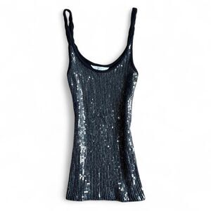 Sean-john Women's Black and Grey Vest